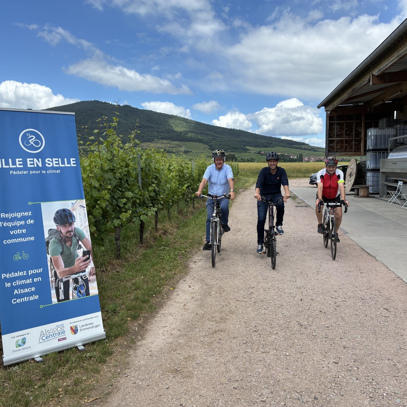 Ville en Selle : Patrick Barbier, président du PETR Sélestat Alsace Centrale et Jérôme Zindy, parrain de l'édition 2026