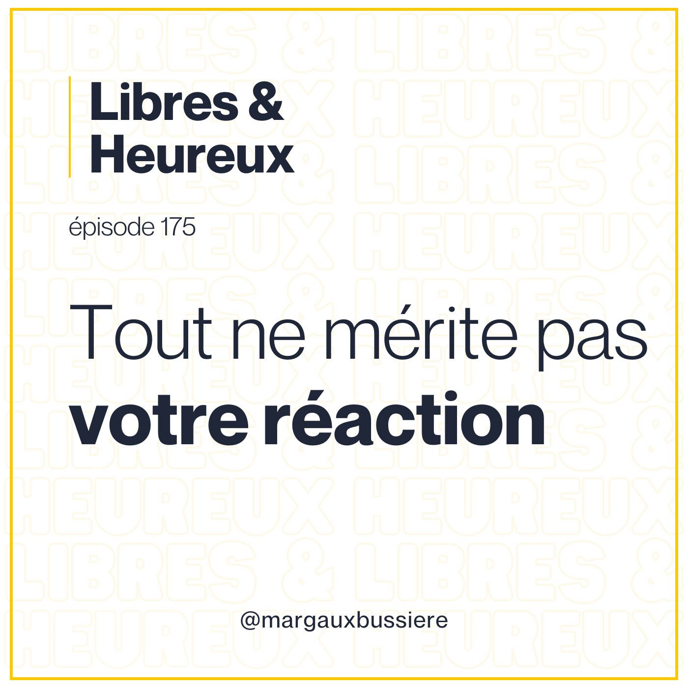175 – La paix commence quand on ne réagit plus à tout episode artwork