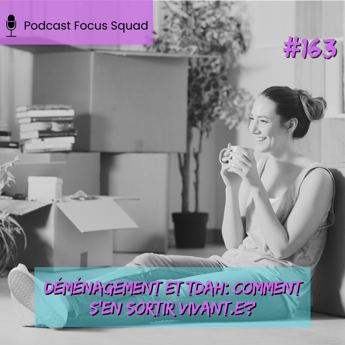 E163- Déménagement et TDAH : Comment s’en sortir vivant.e? episode artwork