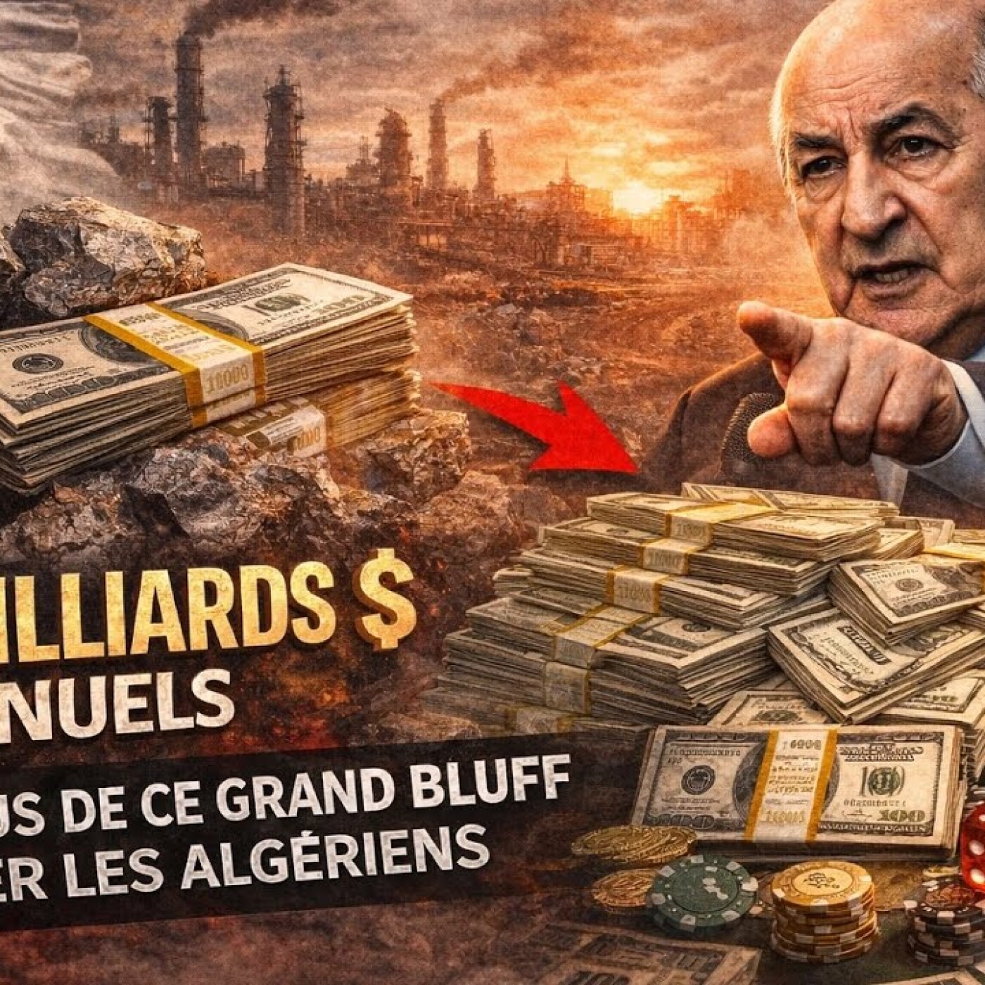 Tebboune et les 400 milliards $ annuels : les dessous de ce grand bluff pour duper les Algériens episode artwork