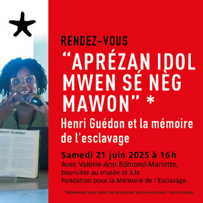 Les rendez-vous du salon de lecture - "Aprézan idol sé nèg mawon" : Henri Guédon et la mémoire de l'esclavage cover