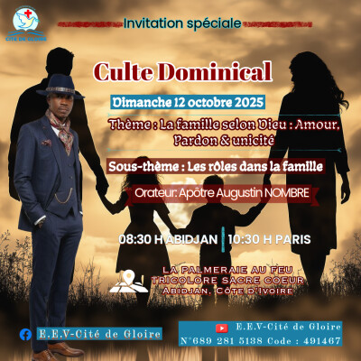 EECG - La famille selon Dieu - Les rôles dans la famille - Apôtre Augustin NOMBRE cover