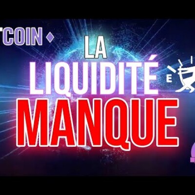 BITCOIN: ON MANQUE DE LIQUIDITÉ ! - ANALYSE CRYPTO BTC français cover