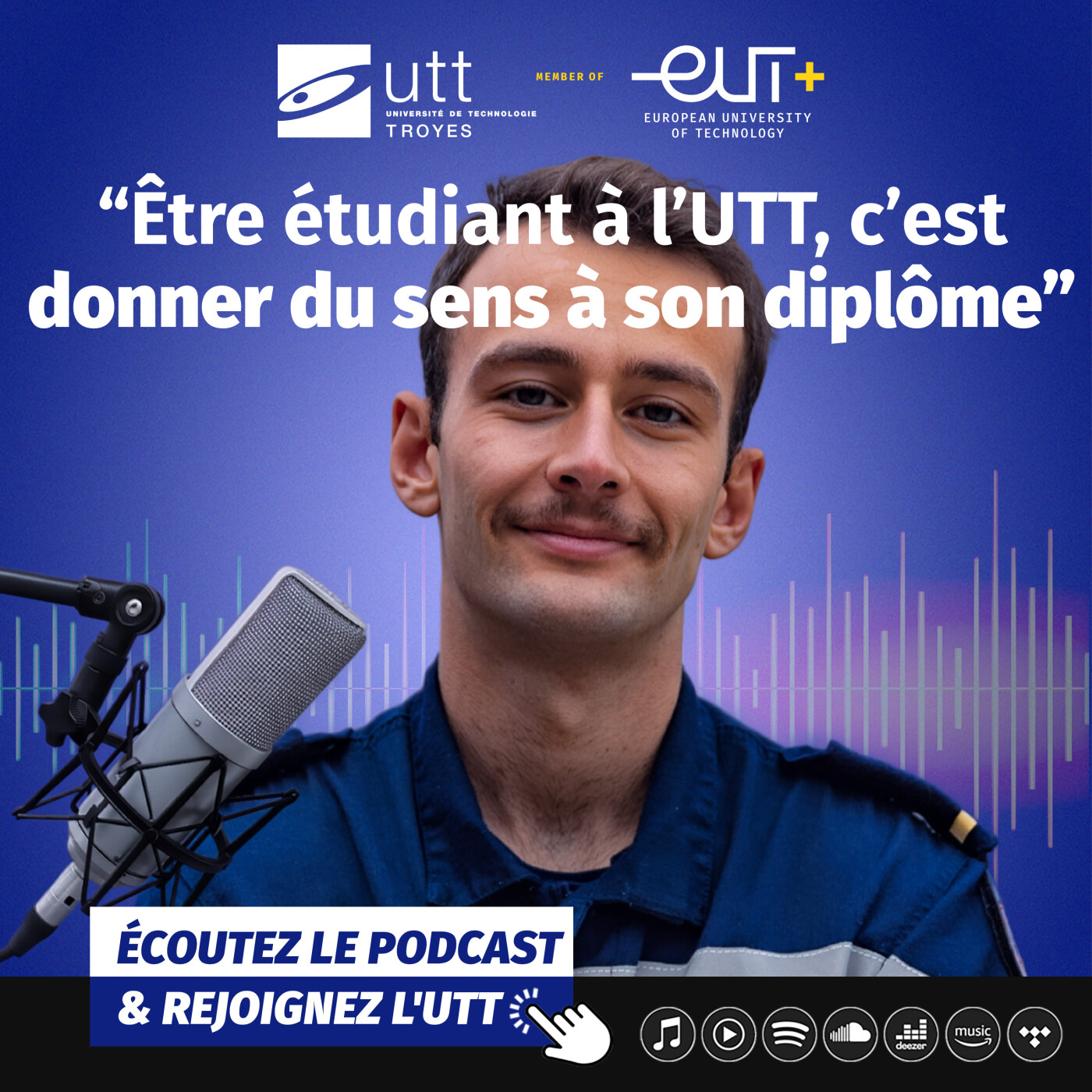 Episode 16 : Parcoursup - Demain, ingénieur : le portrait de Thomas, étudiant en génie industriel à l’UTT episode artwork