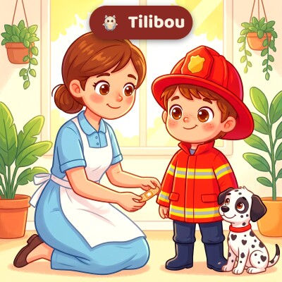 Tilibou · A Lena precisa de ajuda, rápido mas com calma (Nino le Pompier)