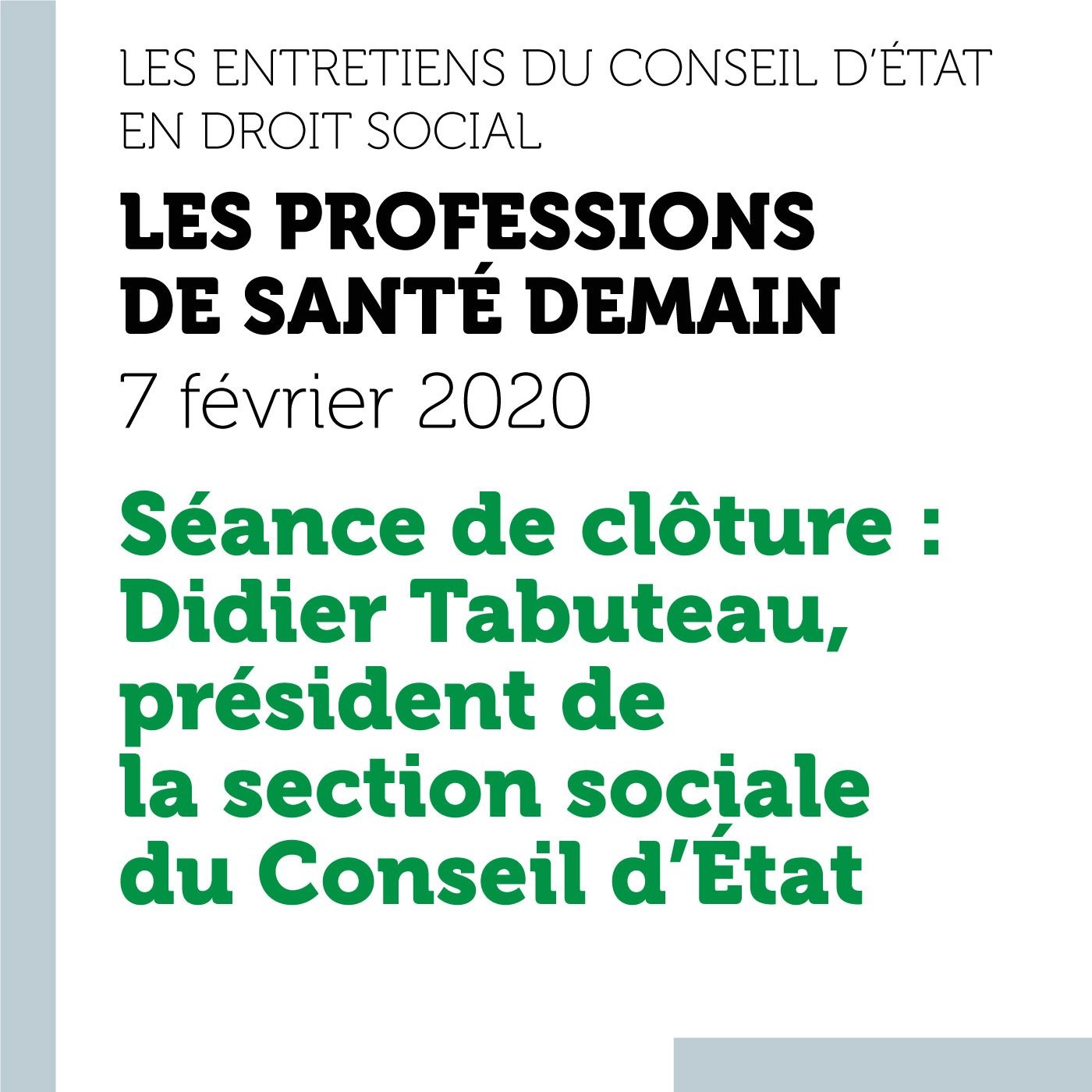 Les conférences du Conseil d\'État