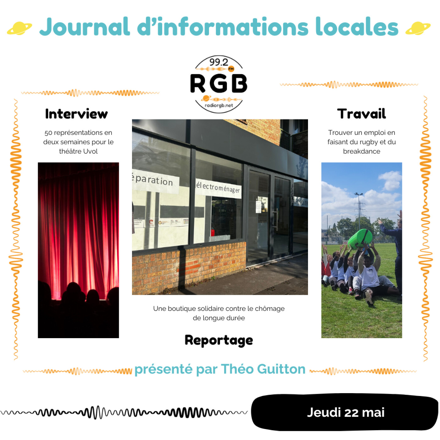 Le journal d\'informations locales - Radio RGB Cergy-Pontoise