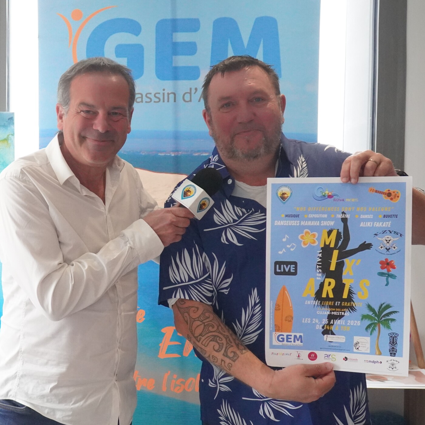 Pierlo Pelletier, le directeur du GEM nous présente la 5ème édition du Festival MIX'ARTS qui va se tenir à la Maison des Arts de Gujan episode artwork
