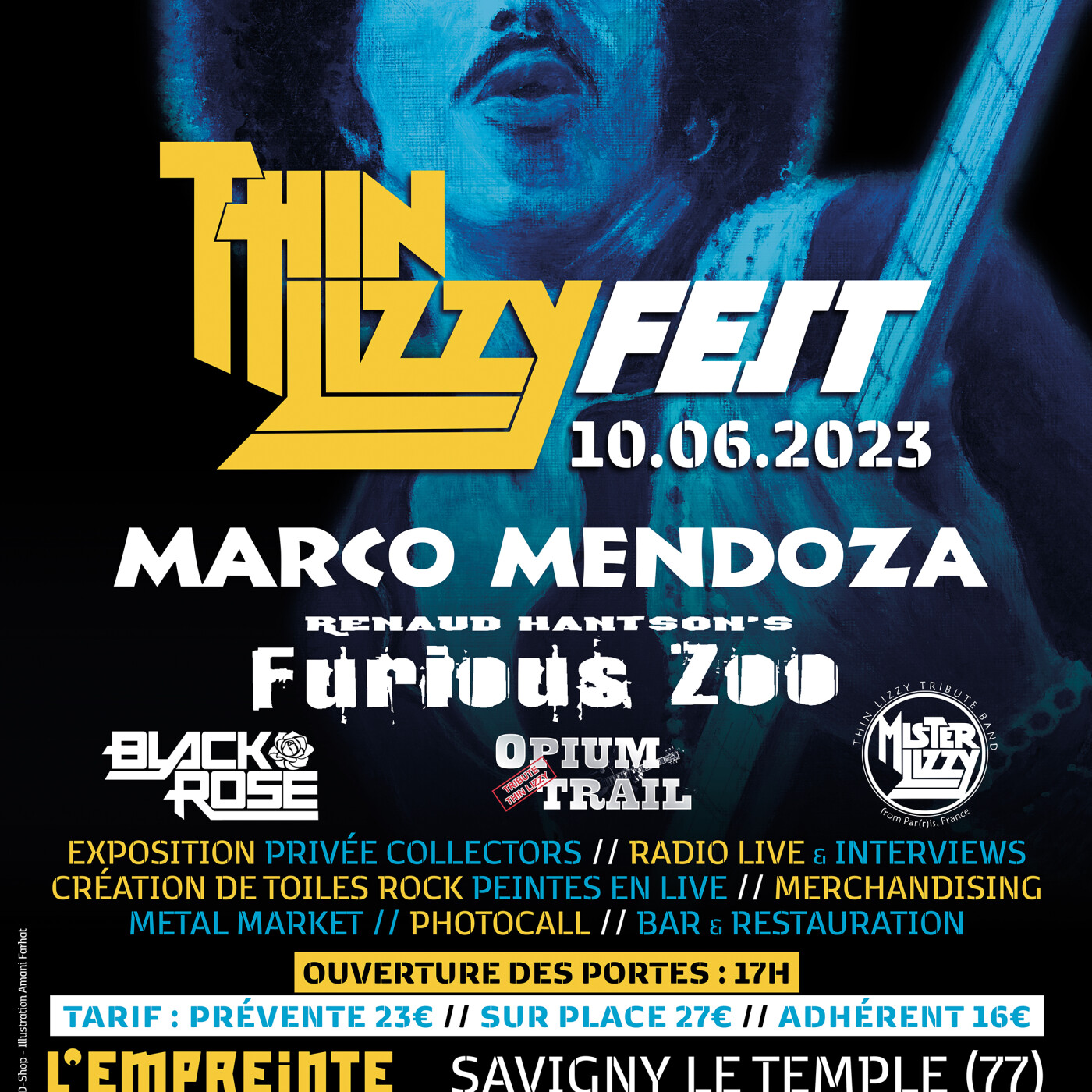 213Rock Harrag Melodica Live interview avec Henri Vaillant du ThinlizzyFest2023 on Vinylestimes  11 05 2023