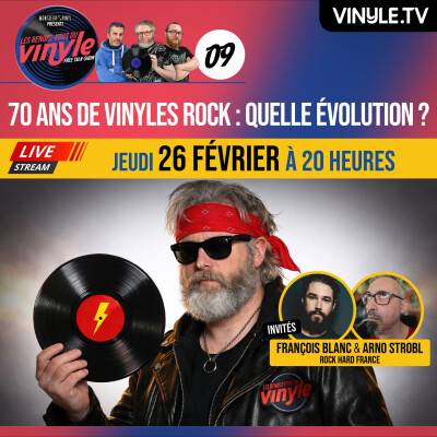 🎵☎️🤘 Les RENDEZ-VOUS du VINYLE #09 | avec FRANÇOIS BLANC & ARNO STROBL | 70 ans de Rock en vinyle : quelle évolution ? cover
