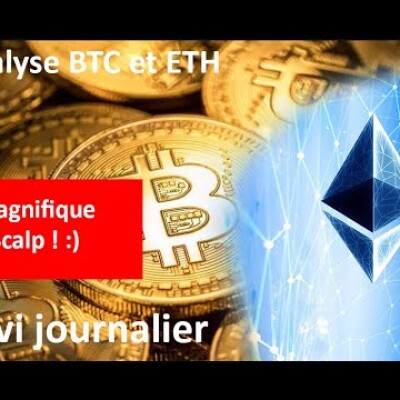 Analyse bitcoin et Ethereum:  On scalp et le mouvement s'annonce important. Patience cover