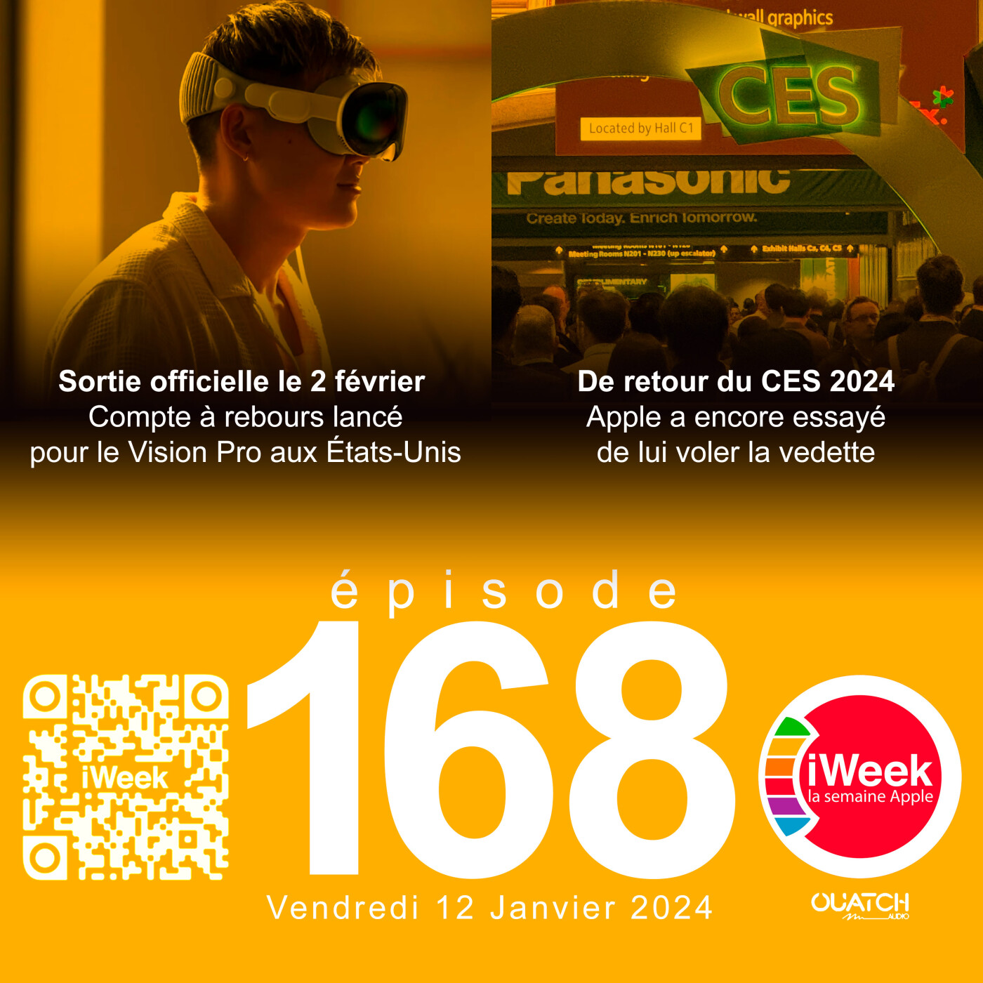 cover of episode Le Vision Pro arrivera le 2 février aux US + de retour du CES 2024