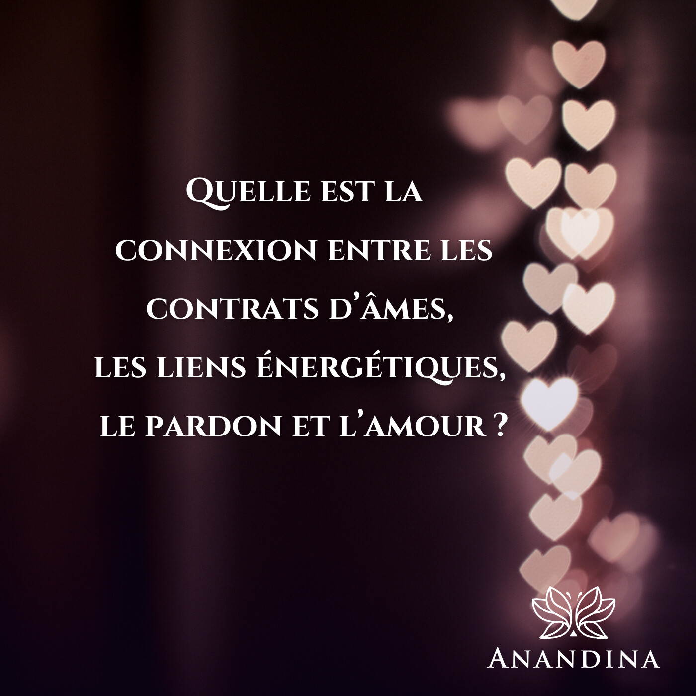 Anandina, Accompagnatrice de potentialités