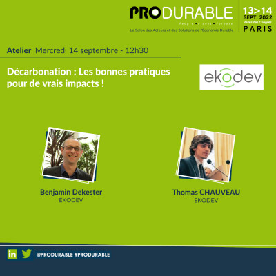 Ekodev - Décarbonation : Les bonnes pratiques pour de vrais impacts ! cover