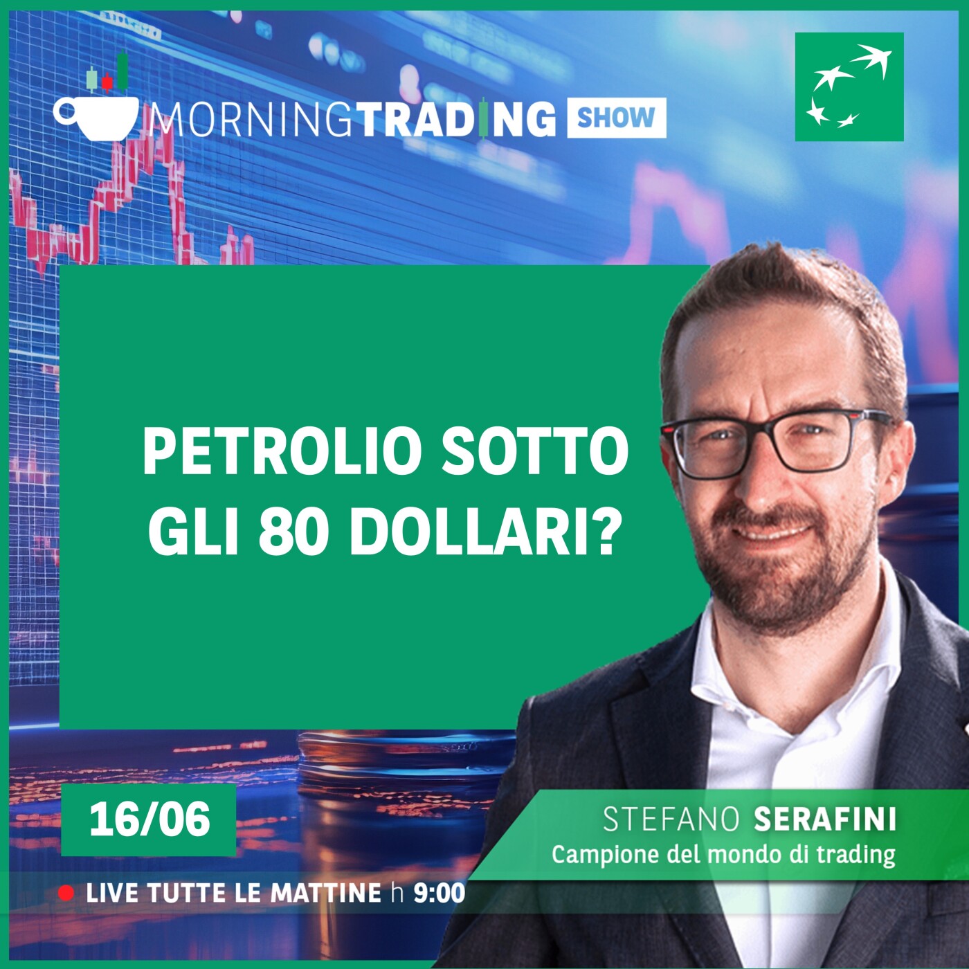 Petrolio sotto gli 80 dollari? - Morning Trading Show episode artwork