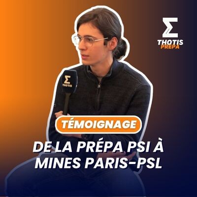 De la prépa PSI à Mines Paris-PSL cover