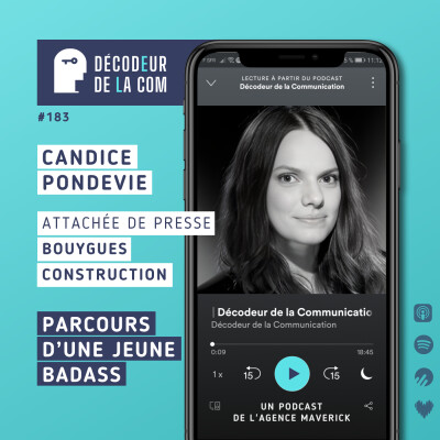Parcours d'une Jeune Badass | Candice Pondevie, attachée de presse, Bouygues Construction | Ep 183 cover