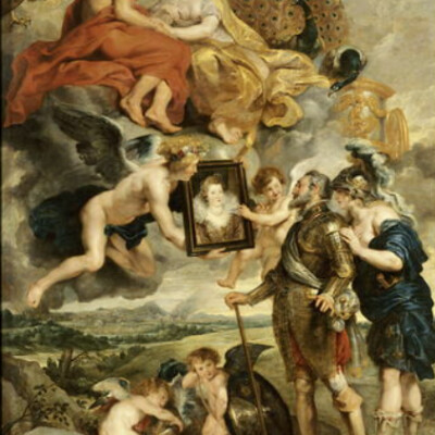 Henri IV recevant le portrait de Marie de Médicis - Pierre Paul Rubens cover