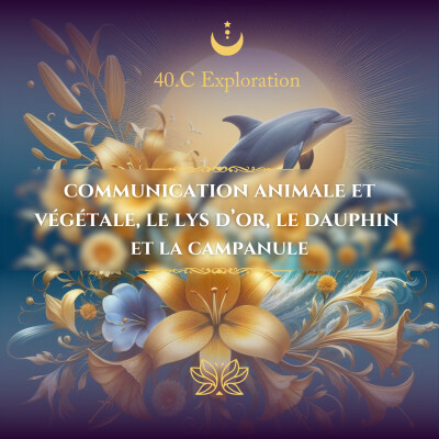 40.C Exploration : communication animale et végétale, le lys d’or,  le dauphin,  sa joie de vivre et le campanule cover