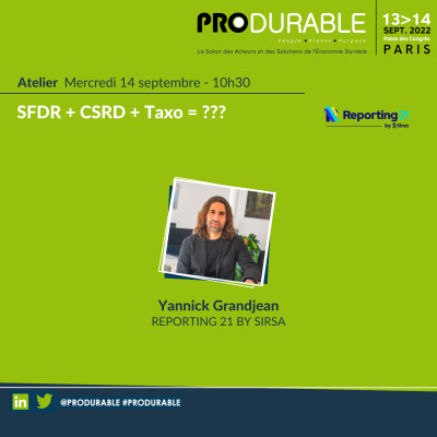 Reporting 21 - SFDR + CSRD + Taxo = ??? cover