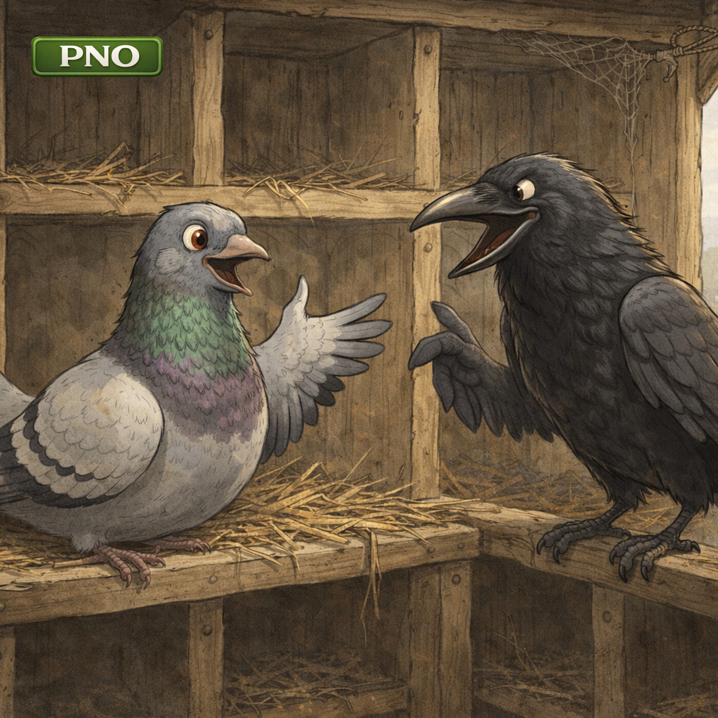 Le corbeau et le pigeon episode artwork