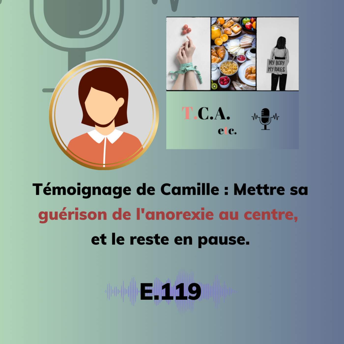 Témoignage de Camille : Mettre sa guérison de l'anorexie au centre, et le reste en pause. E.119 episode artwork