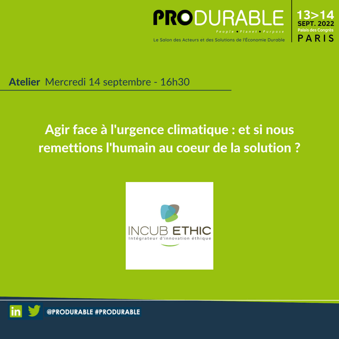 Transition Energie / Climat - PRODURABLE 2022