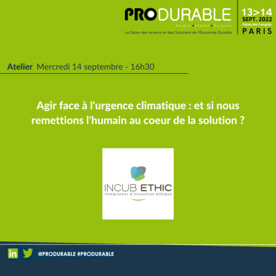 Incub Ethic - Agir face à l'urgence climatique : et si nous remettions l'humain au coeur de la solution ? cover