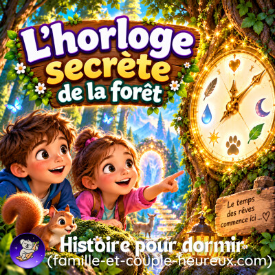 L’Horloge cachée de la Forêt-Miroir ⏰🌳 | Histoire pour s’endormir | Conte du soir| Patricia Histoire cover