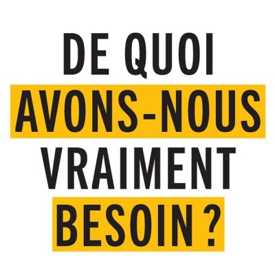 De quoi avons-nous vraiment besoin ? cover