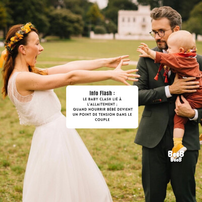 Info Flash : Le baby clash lié à l’allaitement ; quand nourrir bébé devient un point de tension dans le couple cover