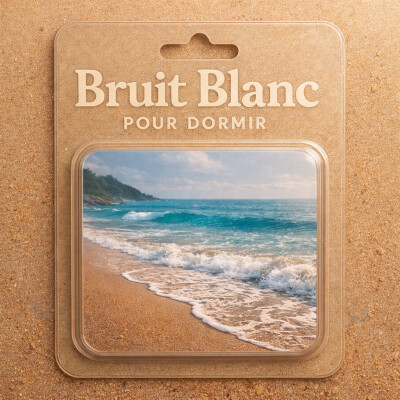 1 H Bruit Blanc apaisant pour DORMIR | Le son des vagues | ASMR sommeil cover