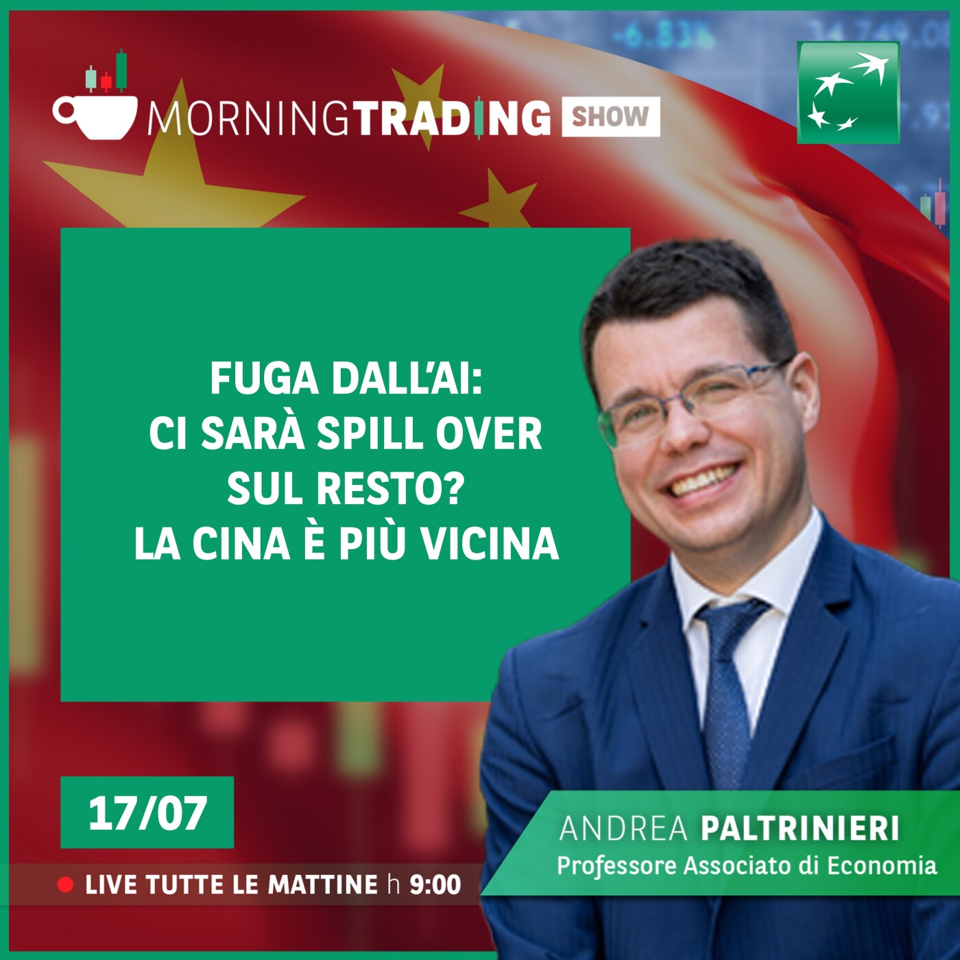 Fuga dall'AI: ci sarà spill over sul resto? La Cina è più vicina - Morning Trading Show episode artwork