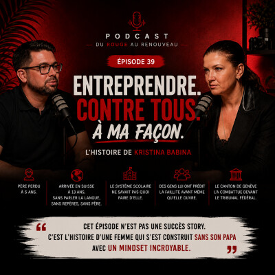 # Épisode 39 - Kristina Babina : entrepreneur suisse, résilience et mindset — on lui a prédit la faillite, elle a tout construit cover