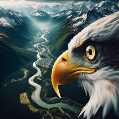 Sois comme l’aigle, que ta vision soit à la fois précise et large - Archange Raphaël Psaume 42 cover