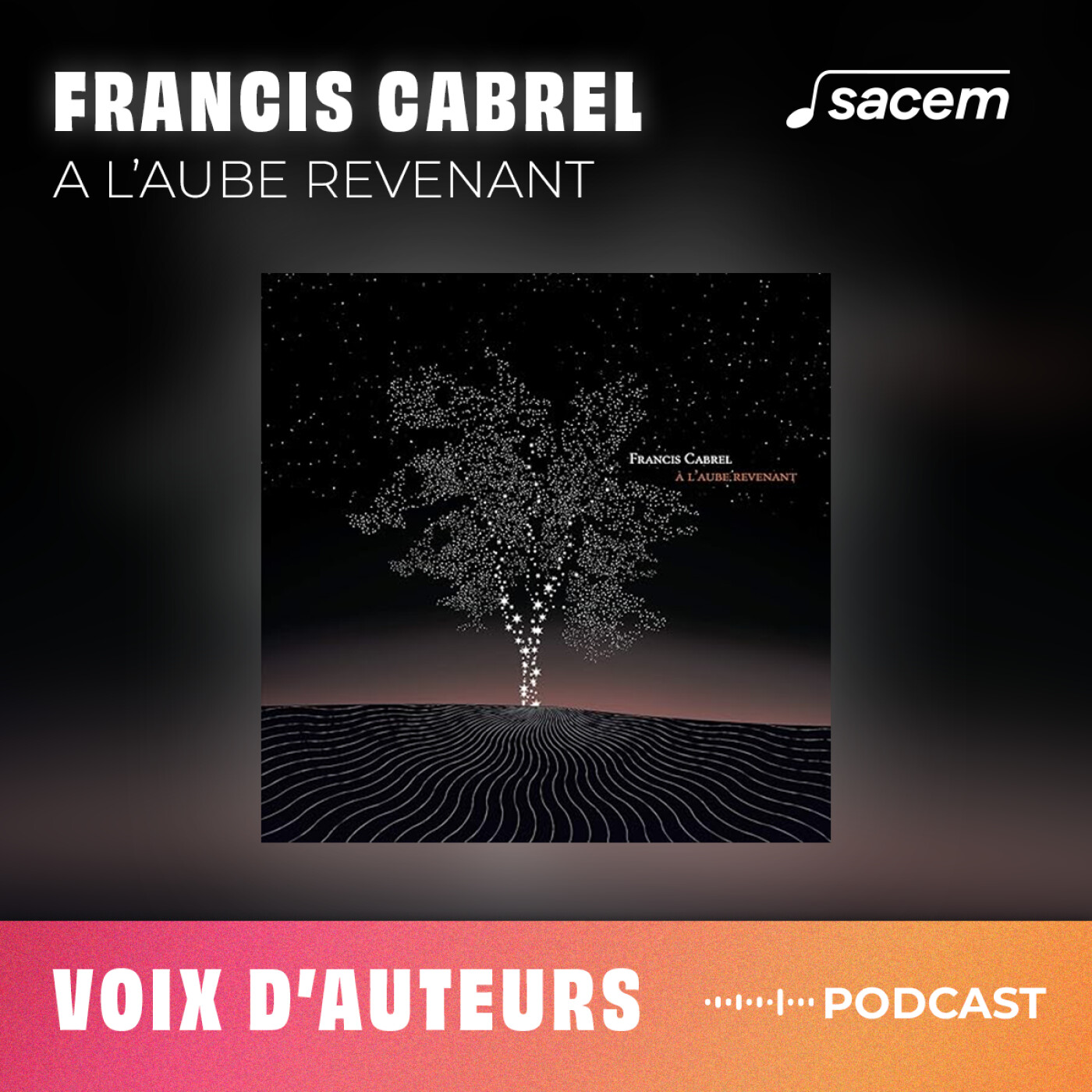 Francis Cabrel #25 : A l'aube revenant - Voix d'auteurs