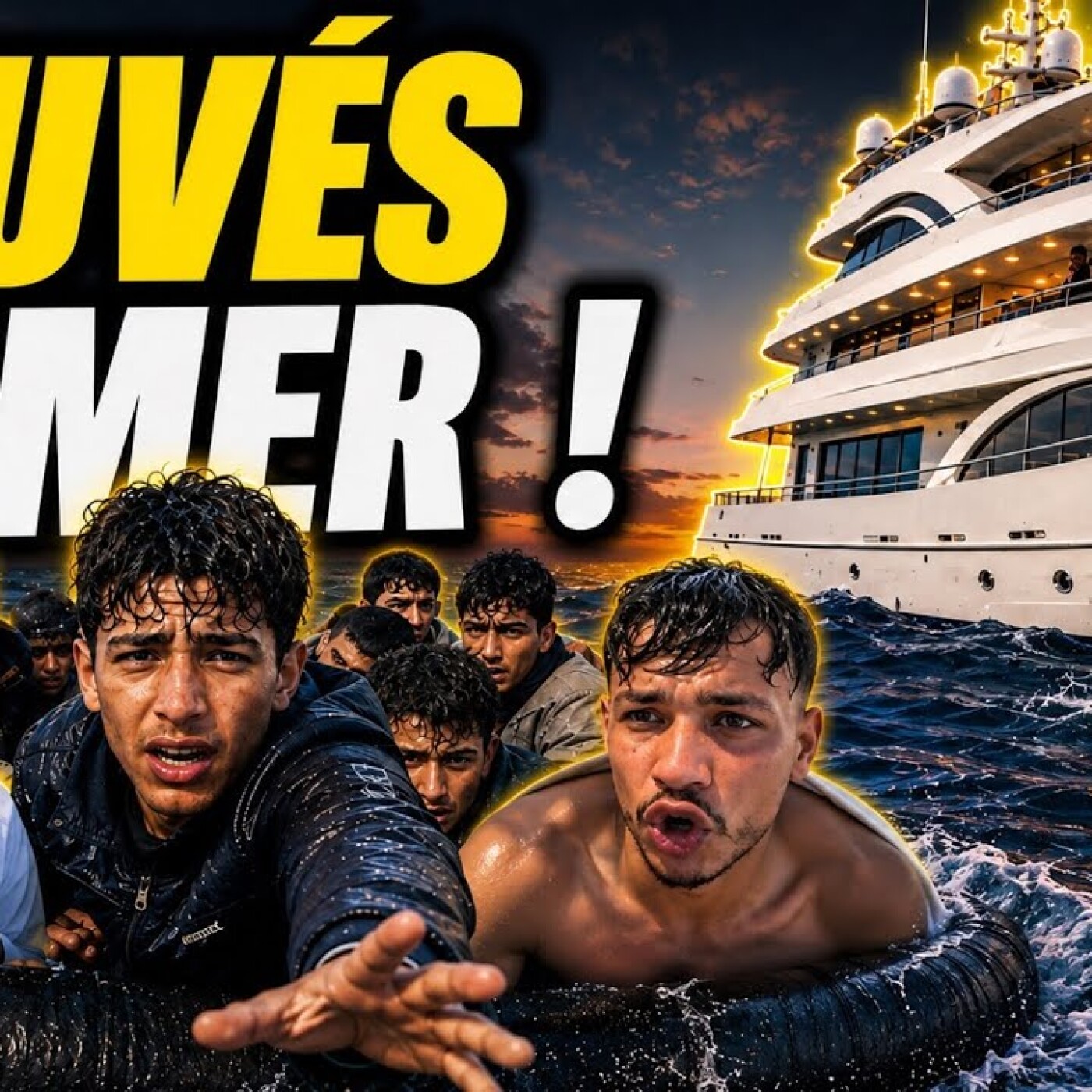 Sauvés par un Yacht en Espagne : Les images CHOC du drame de la jeunesse algérienne