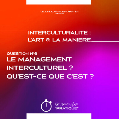 Interculturalité (Q6) : Le management interculturel, Qu'est-ce que c'est ? cover