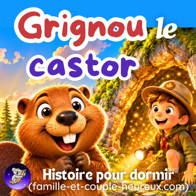 Grignou le castor 🦫 Grotte secrète | Histoire pour s'endormir enfant 🌙 Patricia Histoires | Conte cover