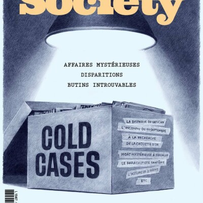 Pourquoi les Cold Cases nous fascinent tant ? ITW de Thomas Pitrel pour le numéro spécial de Society. Un certain goût pour le noir #169 cover