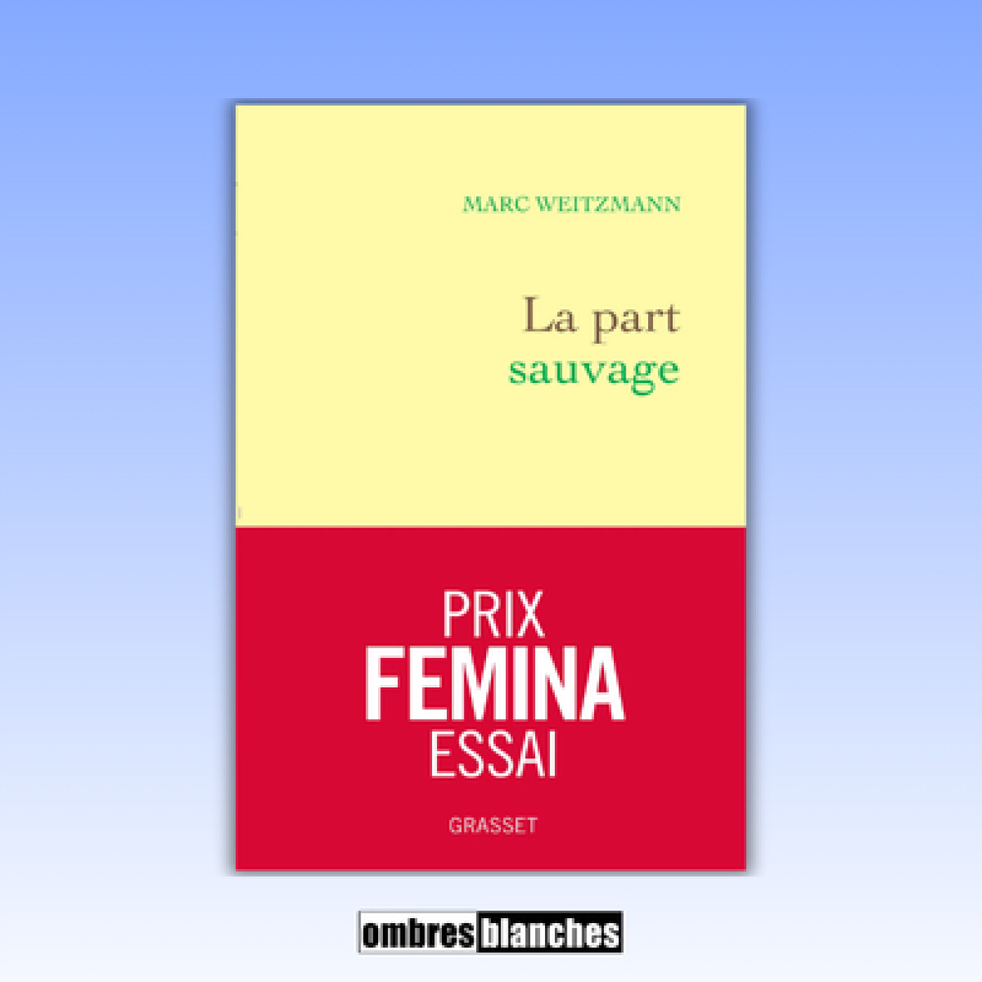 Marc Weitzmann → La part sauvage - Prix Femina Essai 2025