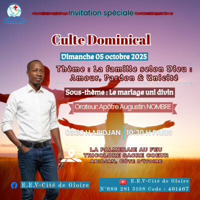 EECG - La famille selon Dieu : Amour,  Pardon & Unicité - Apôtre Augustin NOMBRE cover