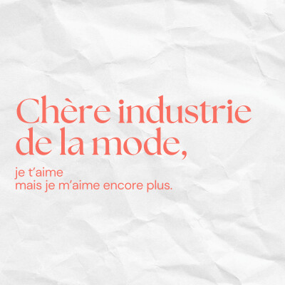 Chère industrie de la mode cover