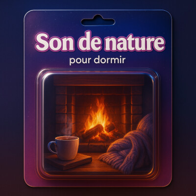 1 H Bruit Blanc pour DORMIR | Feu de Cheminée relaxant | ASMR Santé mentale cover