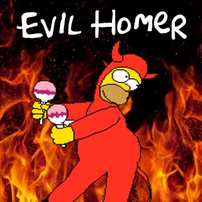 Evil Homer cover