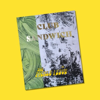 Pickles and humanity in Club Sandwich magazine cover