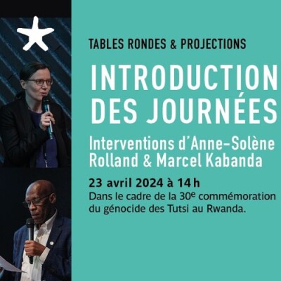 Les rendez-vous du salon de lecture - Introduction aux journées d'études et projection par Anne-Solène Rolland et Marcel Kabanda cover