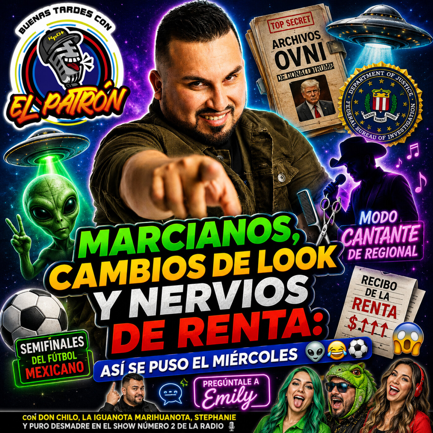 “Marcianos, cambios de look y nervios de renta: así se puso el miércoles 👽😂⚽” episode artwork