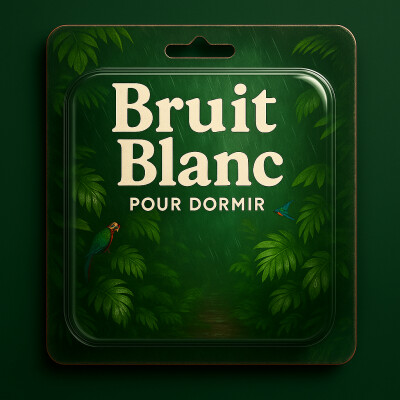 1 Heure Bruit Blanc pour DORMIR 🏕️ Relaxation intense dans la forêt pour le sommeil | ASMR contre l'insomnie cover