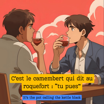C'est le camembert qui dit au roquefort : "Tu pues" cover
